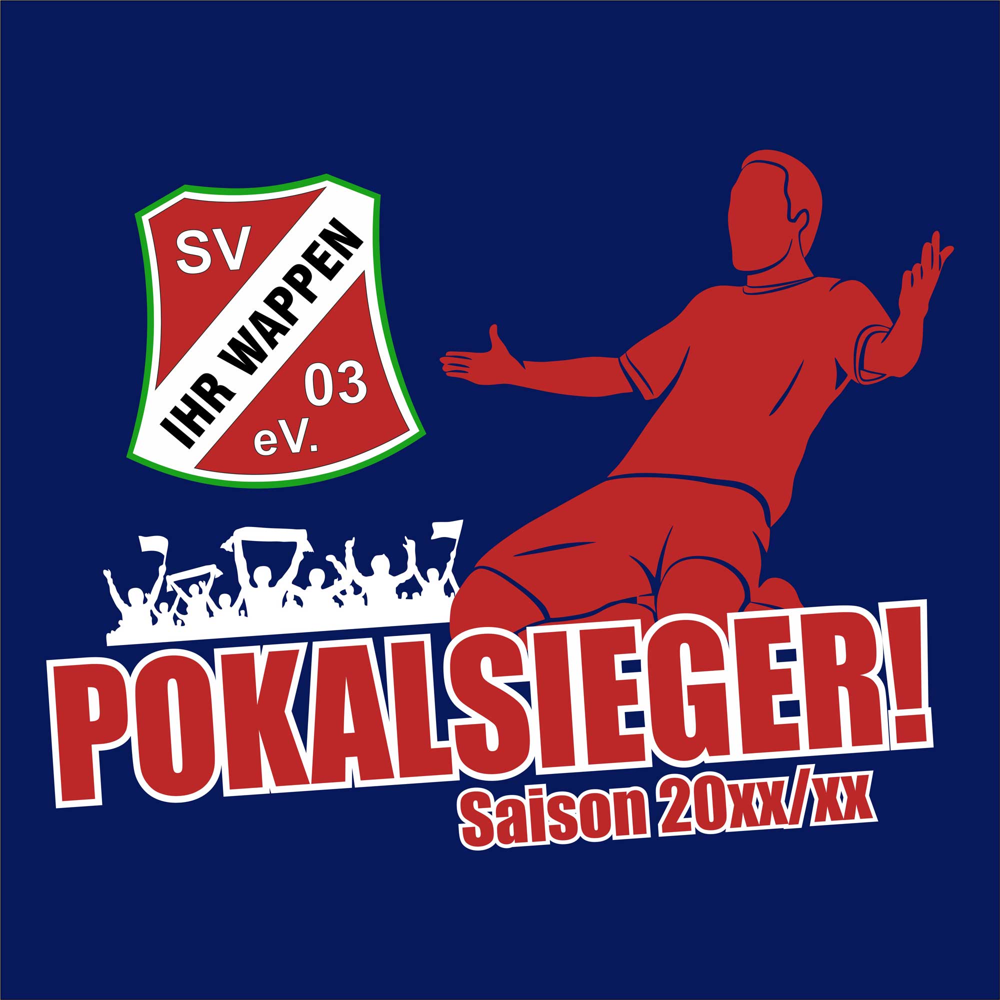 Motiv "Pokalsieger knieend"