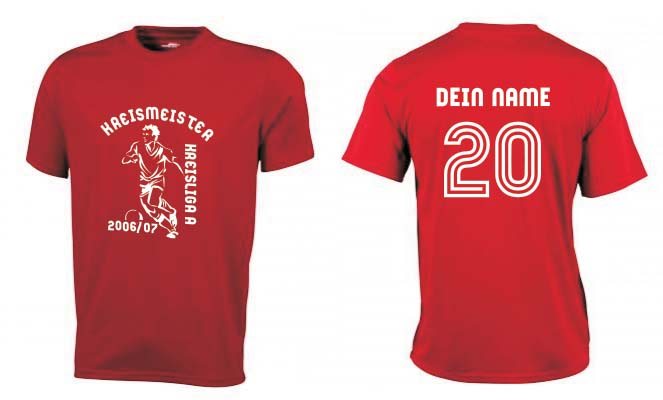 Meistershirt Fußball ACTIV mit beidseitigem Druck