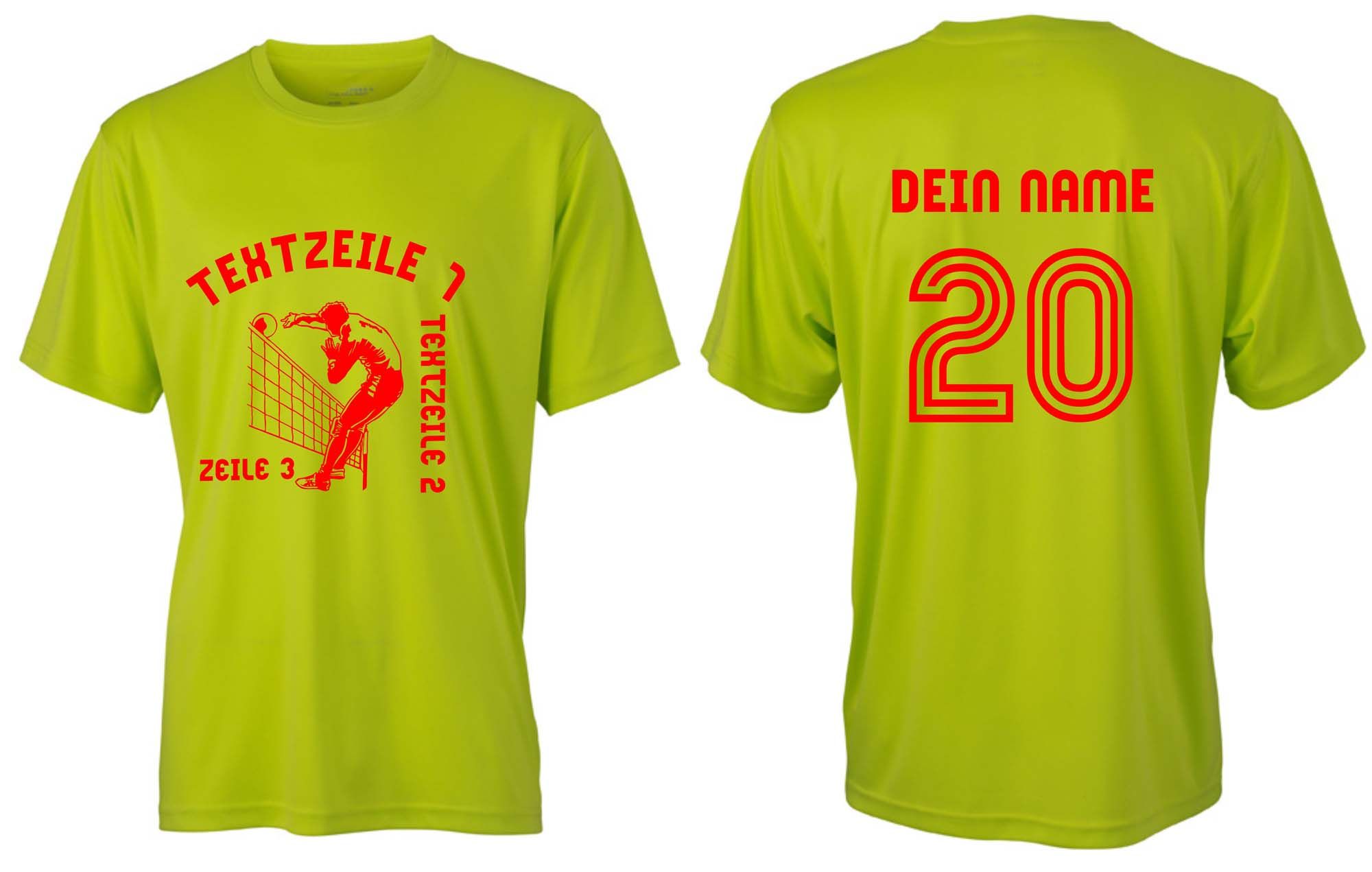Meistershirt Volleyball ACTIV mit beidseitigem Druck