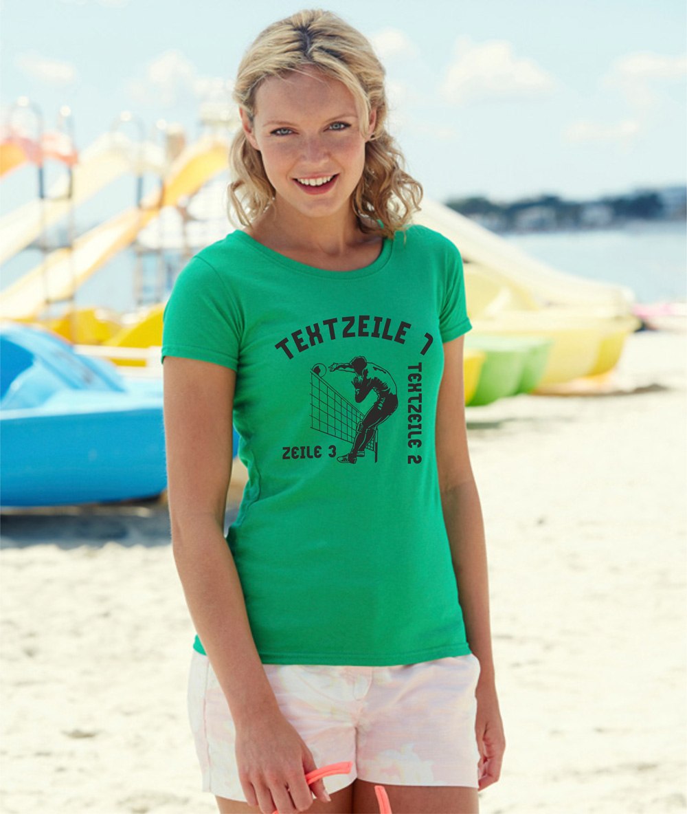 Meistershirt Volleyball F111 Ladies mit beidseitigem Druck