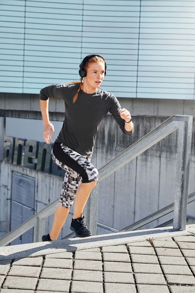J&N Ladies' Recycled Sports Longsleeve T JN521