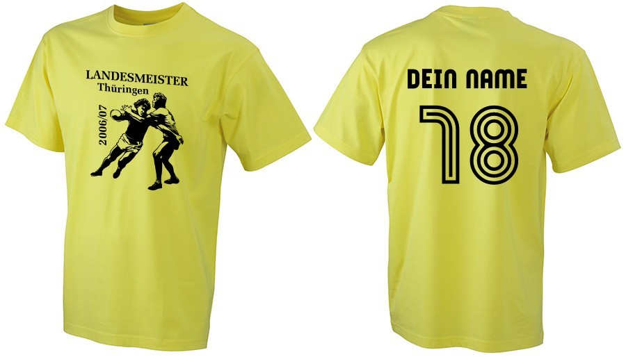Meistershirt Handball BASIC mit beidseitigem Druck