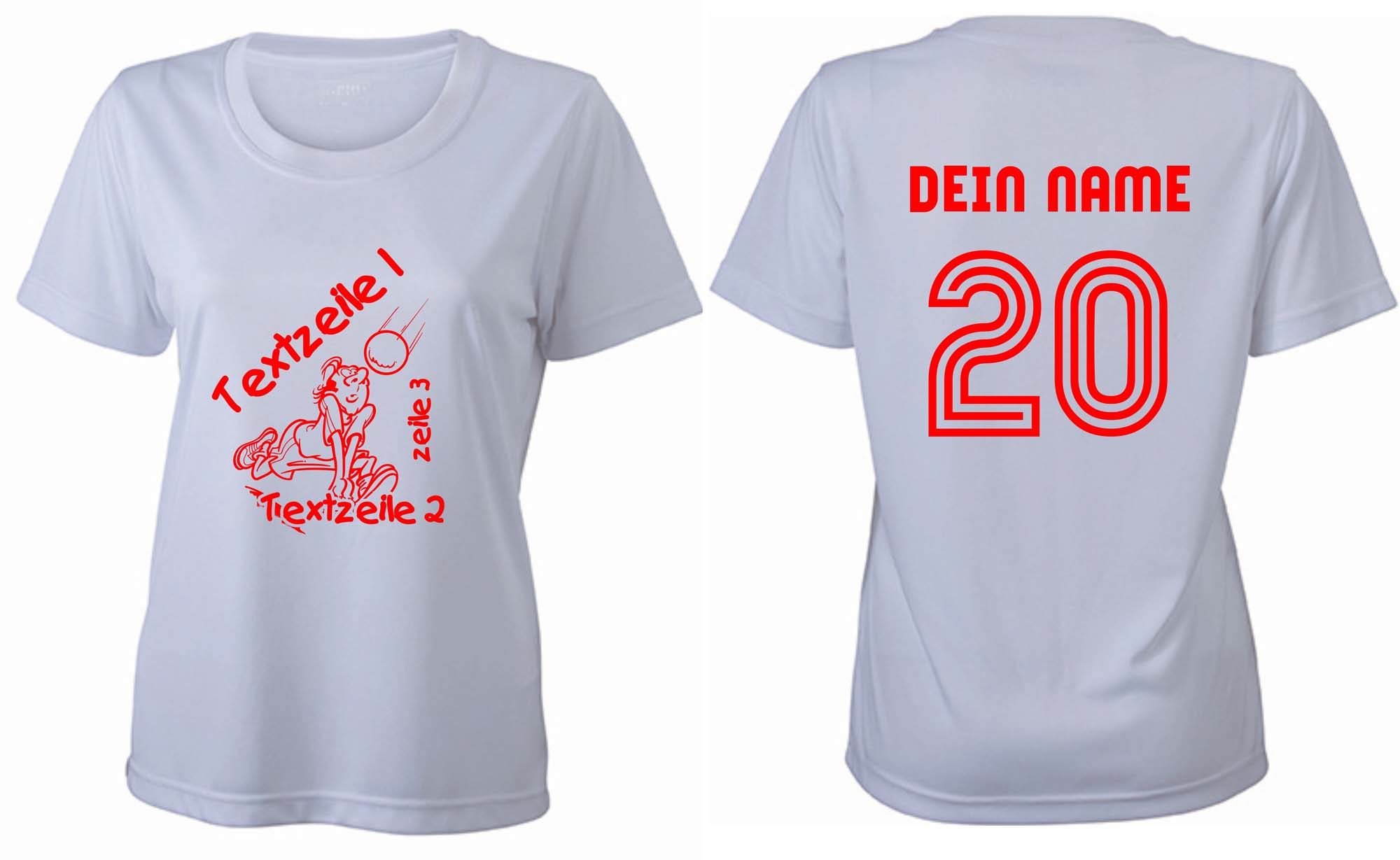 Meistershirt Volleyball Ladies ACTIV mit beidseitigem Druck
