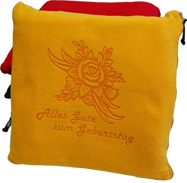 Flauschige Fleecedecke mit Laser-Branding JN900