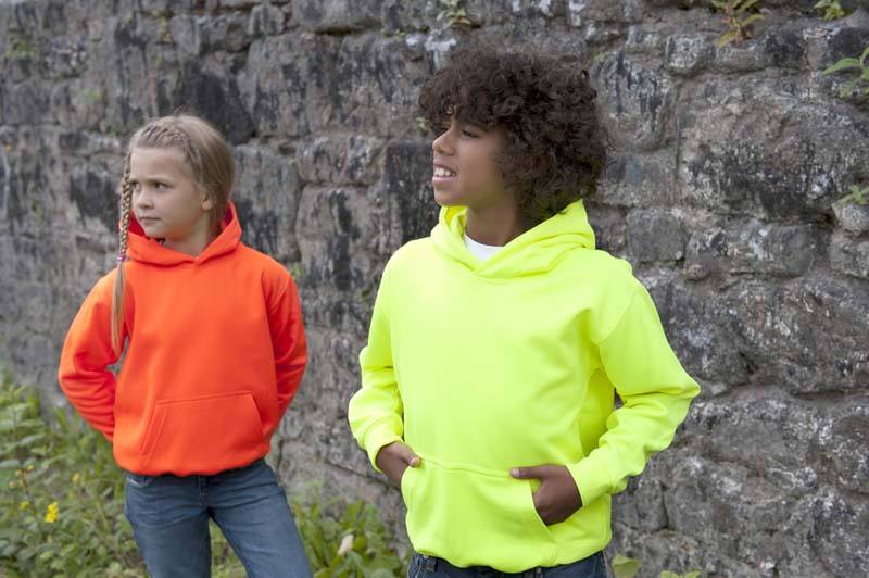 Just Hoods Kids Electric Hoodie JH004 mit Druck