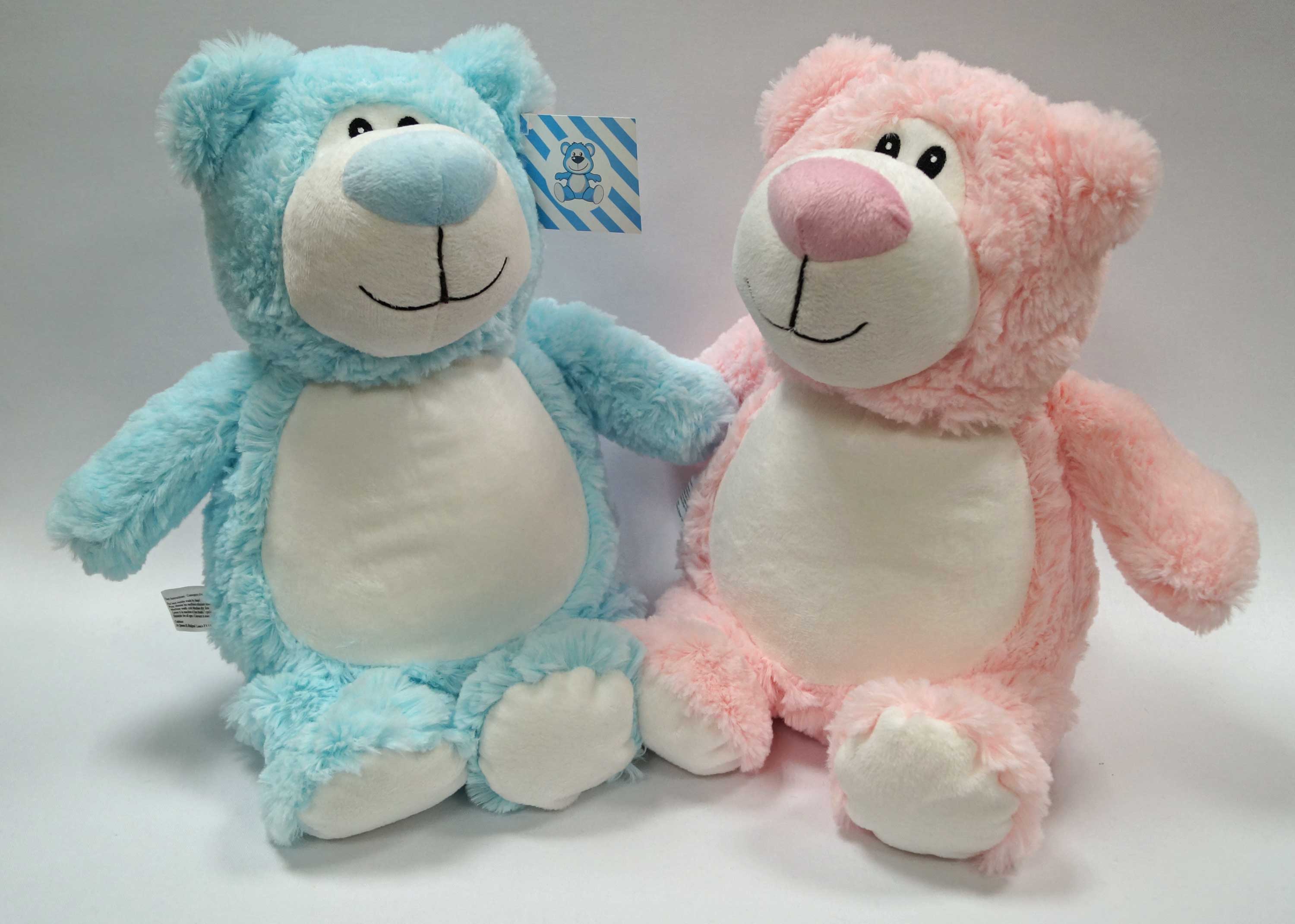 Kuscheltier Bär "Bram" individuell mit Namen bestickt, Geschenke für Geburt Taufe Geburtstag