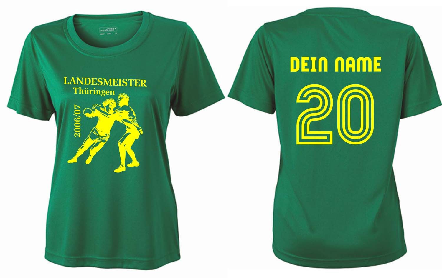 Meistershirt Handball Ladies ACTIV mit beidseitigem Druck