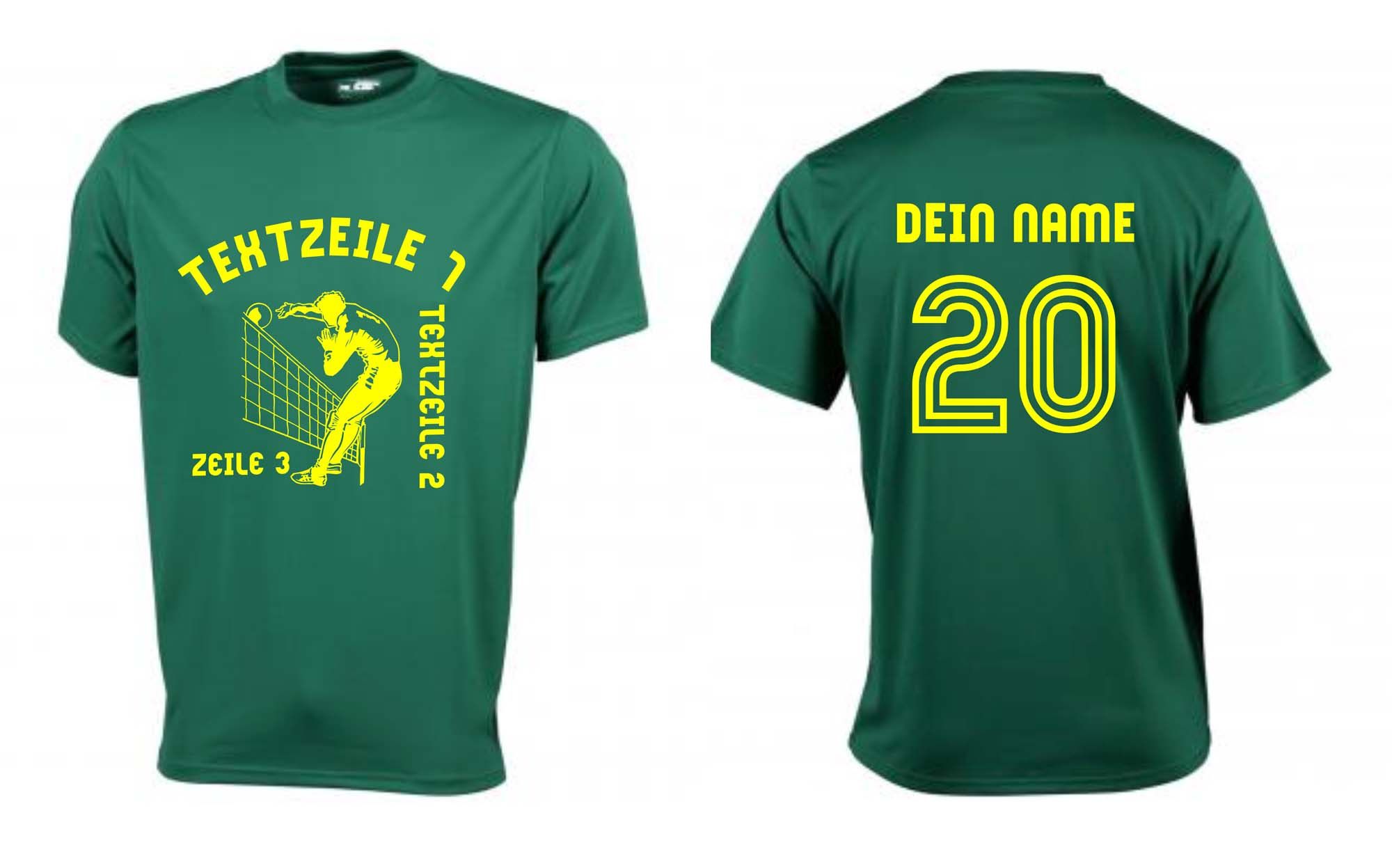 Meistershirt Volleyball ACTIV mit beidseitigem Druck