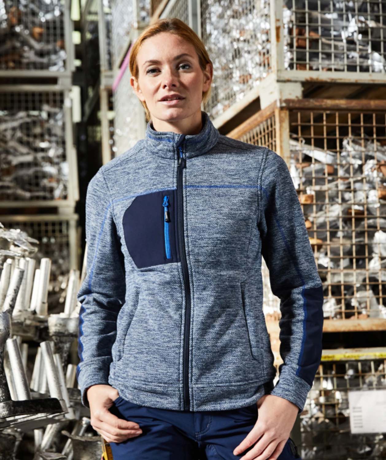 J&N Ladies' Structure Fleece Jacket JN1817