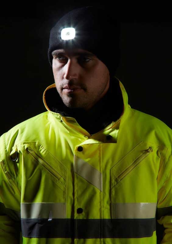 Portwest Beanie mit Front-LED-Lampe PW360