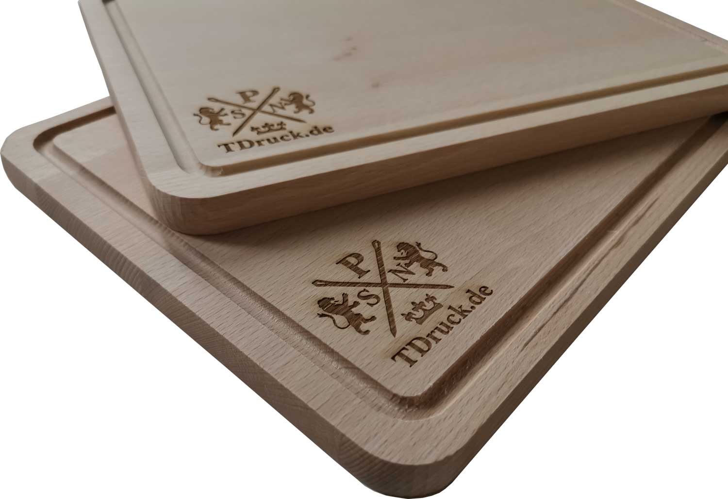 Schneidebrett Doppelpack mit TDruck-Logo