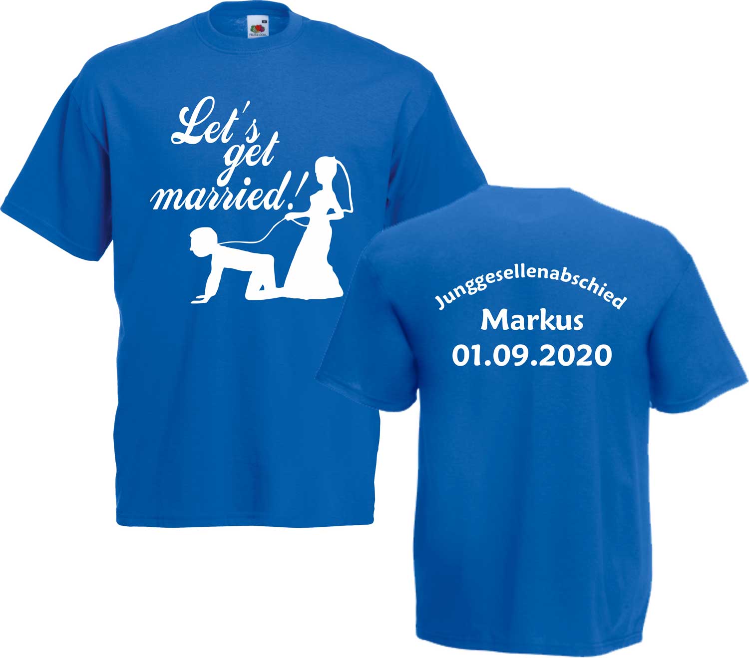 Herren JGA-Shirt "Let's get married"