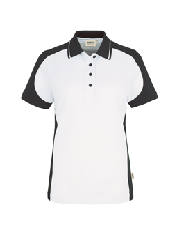 HAKRO Women-Contrast-Poloshirt Performance 239  mit Druck