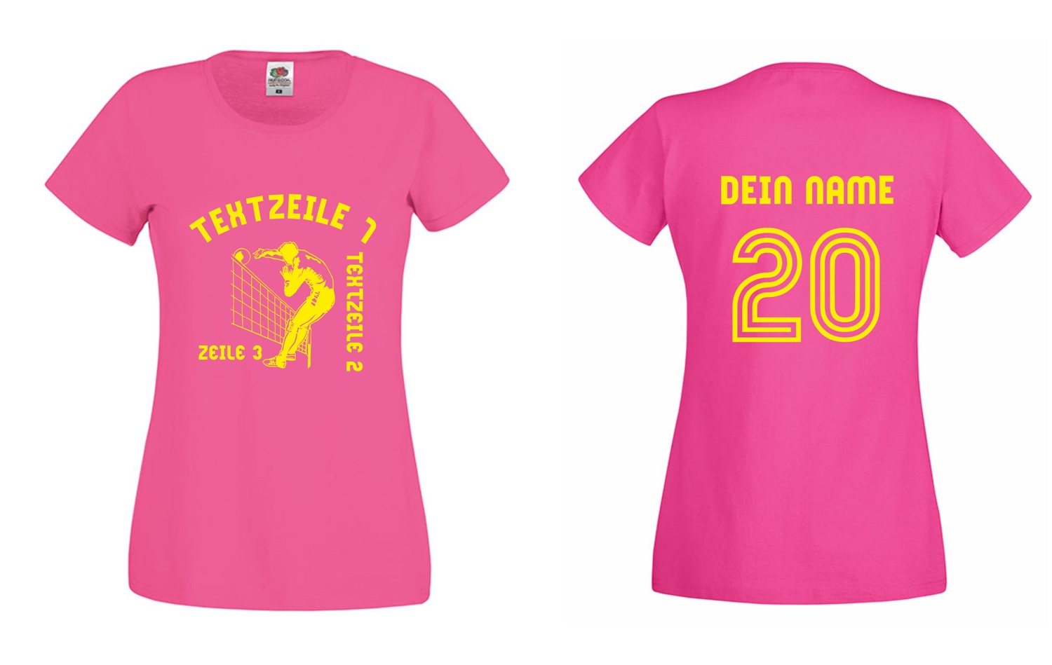Meistershirt Volleyball F111 Ladies mit beidseitigem Druck