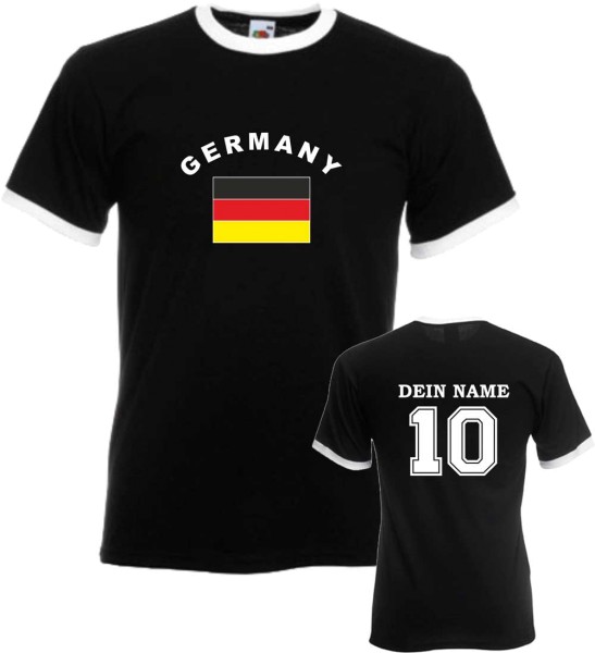 Flag-Shirt GERMANY mit individuellem Rückendruck