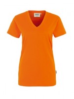 HAKRO Women-V-Shirt Classic 126 mit Textdruck HAKRO Women-V-Shirt Classic 126 mit Textdruck