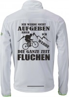 Herren Softshell-Radjacke "Ich werde nicht aufgeben, aber fluchen" JN1126NA Herren Softshell-Radjacke "Ich werde nicht aufgeben, aber fluchen" JN1126NA