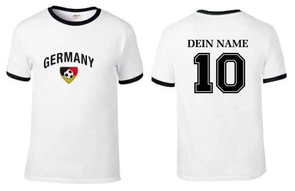 Fan-Shirt GERMANY TEAM WHITE mit individuellem Rückendruck