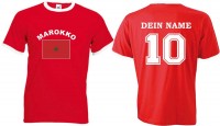 Flag-Shirt MAROKKO mit individuellem Rückendruck Flag-Shirt MAROKKO mit individuellem Rückendruck