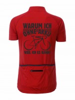 Herren Radshirt "Warum ich ohne Akku fahre" JN514OA Herren Radshirt "Warum ich ohne Akku fahre" JN514OA