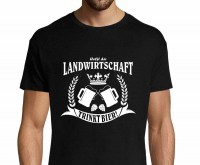 Fun-Shirt "Helft der Landwirtschaft - trinkt Bier" L150TB Fun-Shirt "Helft der Landwirtschaft - trinkt Bier" L150TB