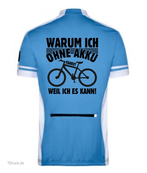 Men's Bike-T Full Zip "Warum ich ohne Akku fahre" JN454OA Men's Bike-T Full Zip "Warum ich ohne Akku fahre" JN454OA