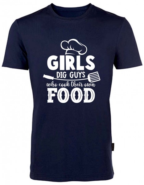 BBQ Fun-Shirt - Girls Dig Guys Who Cooke Their Own Food HRM101GDG
