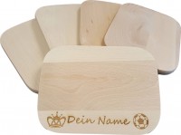 Frühstücks-Brettchen 240 x 180 mm mit Lasergravur Frühstücks-Brettchen 240 x 180 mm mit Lasergravur