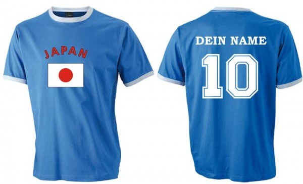 Flag-Shirt JAPAN mit individuellem Rückendruck