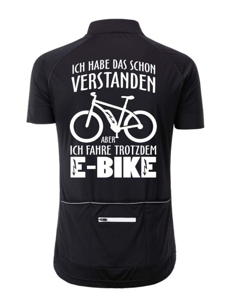 Herren Radshirt "Ich fahre trotzdem E-Bike" JN514IF