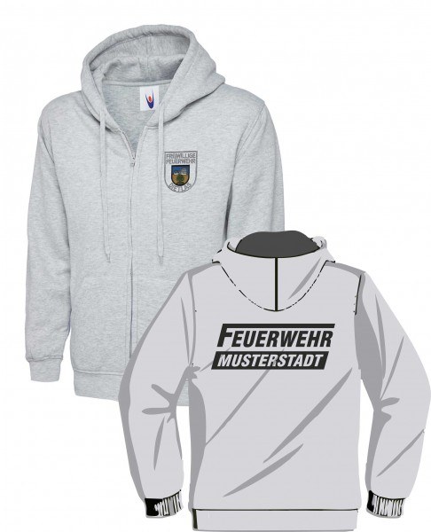 Feuerwehr Hooded-Jacket FP1260FW mit Wappenstickerei