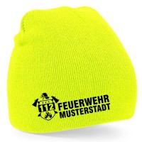 Feuerwehr Strickmütze ohne Umschlag und Stickerei B44FW Feuerwehr Strickmütze ohne Umschlag und Stickerei B44FW