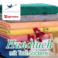 Floringo Supreme Handtuch mit Text-Stickerei Floringo Supreme Handtuch mit Text-Stickerei
