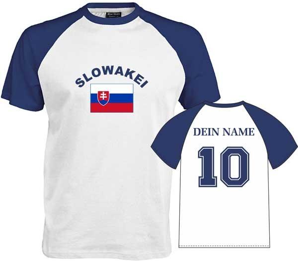 Flag-Shirt SLOWAKEI mit individuellem Rückendruck JN010