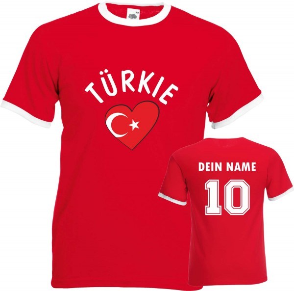 Fan-Shirt "Turkey Love" mit Deinem Namen und Nummer