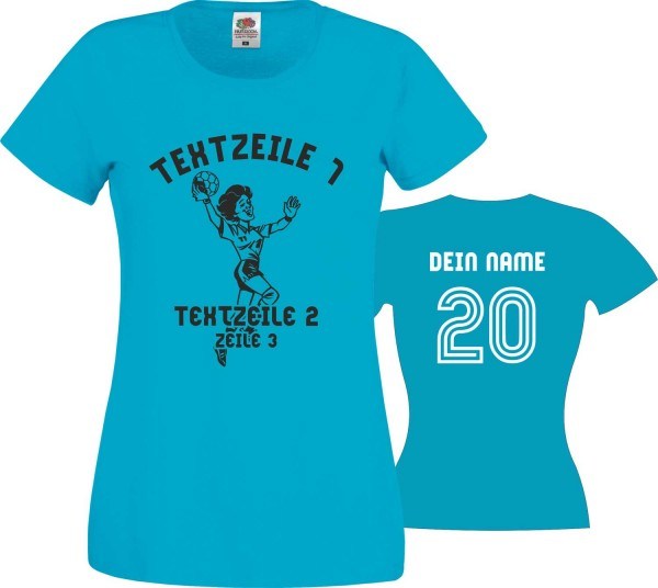 Meistershirt Handball F111 Ladies mit beidseitigem Druck