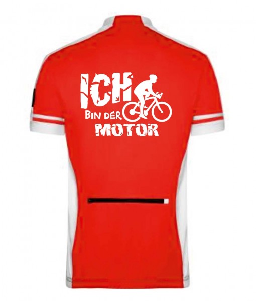 Men's Bike-T Half Zip "Ich bin der Motor" JN452IM Men's Bike-T Half Zip "Ich bin der Motor" JN452IM