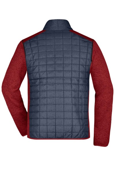 J&N Men's Knitted Hybrid Jacket JN742