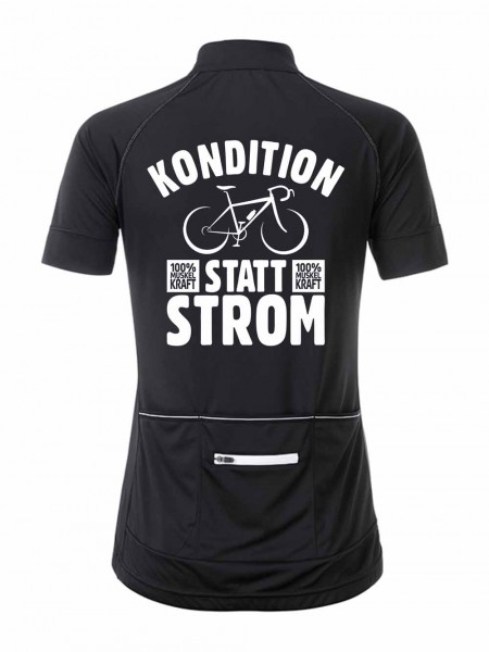 Damen Radshirt "Kondition statt Strom" JN513KS