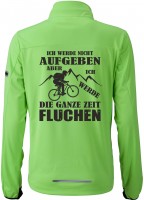 Damen Softshell-Radjacke "Nicht aufgeben, aber fluchen" JN1125NA Damen Softshell-Radjacke "Nicht aufgeben, aber fluchen" JN1125NA