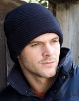 Heavyweight Thinsulate Woolly Ski Hat RC33 mit Textstickerei Heavyweight Thinsulate Woolly Ski Hat RC33 mit Textstickerei