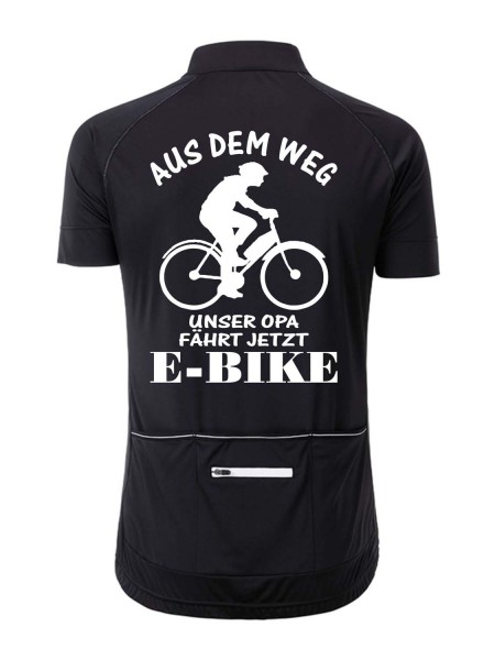Herren Radshirt "Aus dem Weg - Opa fährt jetzt E-Bike" JN514OP