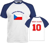 Flag-Shirt CZECH REP. mit individuellem Rückendruck JN010 Flag-Shirt CZECH REP. mit individuellem Rückendruck JN010