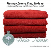 Luxus-Duschtuch mit Sternzeichen und Namen bestickt Luxus-Duschtuch mit Sternzeichen und Namen bestickt