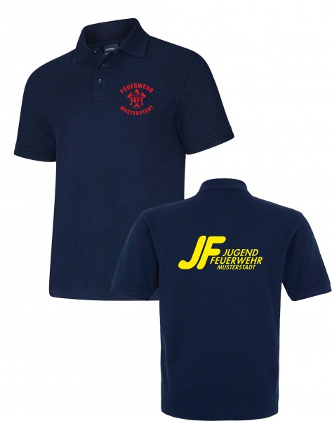 Feuerwehr Poloshirt FP1300FWBL mit Feuerwehr-Logo