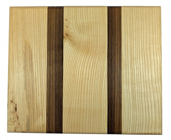Schneidebrett Esche - Nussbaum 375 x 310 x 50 mm