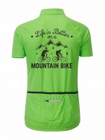 Herren Radshirt "Life is better on a Mountainbike" JN514LB Herren Radshirt "Life is better on a Mountainbike" JN514LB