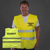 YOKO Sicherheitsweste YK102 mit Textdruck Brust und Rücken YOKO Sicherheitsweste YK102 mit Textdruck Brust und Rücken