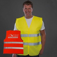 YOKO Sicherheitsweste YK102 mit Logodruck Rücken YOKO Sicherheitsweste YK102 mit Logodruck Rücken