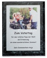 Holz-Urkunde 152 x 203 mm mit bedruckter Alu-Platte Holz-Urkunde 152 x 203 mm mit bedruckter Alu-Platte